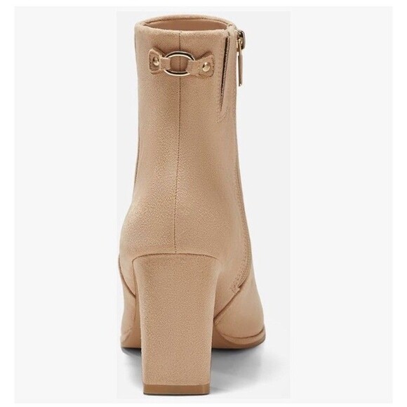 Coutgo Women's Square Toe Ankle Boots Leather Winter Shoes Khaki Size 9.5 NWB - Picture 5 of 16